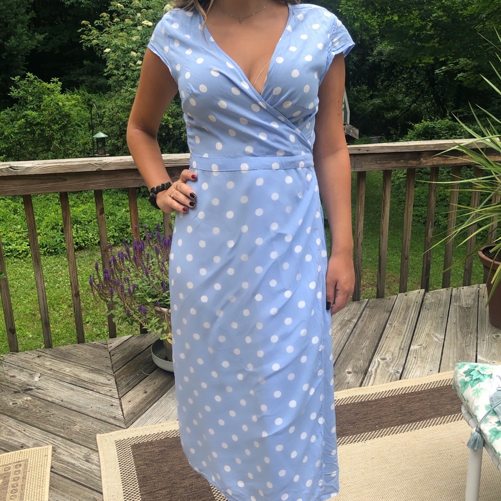 J. Crew Polka Dot Wrap Dress